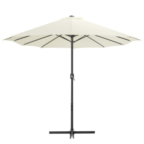 Parasol ogrodowy na słupku aluminiowym, 460 x 270 cm, piaskowy