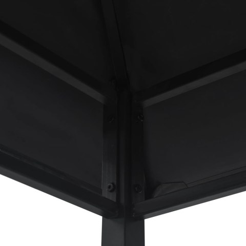 Altanka nad grill, 240x150x255 cm, antracytowa, stal