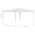 Namiot imprezowy, 4 x 4 m, biały