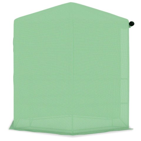 Szklarnia z półkami, stal, 227x223 cm