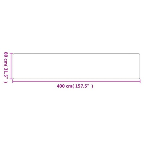 Chodnik, stylizowany na sizal, antracytowy, 80x400 cm Chodnik, stylizowany na sizal, antracytowy, 80x400 cm