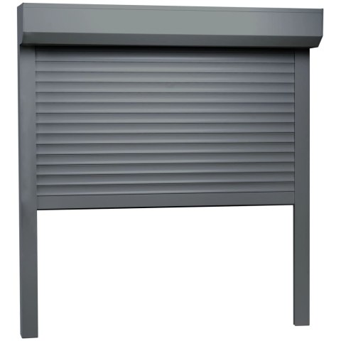 Roleta zewnętrzna, aluminiowa, 100 x 100 cm, antracytowa