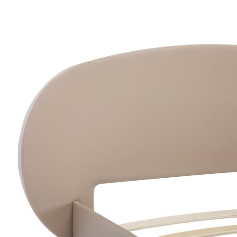 Rama łóżka, kolor cappuccino, sztuczna skóra, 100 x 200 cm