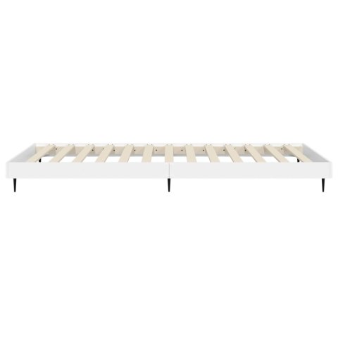 Rama łóżka, biała, 75x190 cm, materiał drewnopochodny