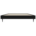 Rama łóżka, czarna, 90x190 cm, materiał drewnopochodny
