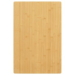 Blat do stołu, 60x100x2,5 cm, bambusowy