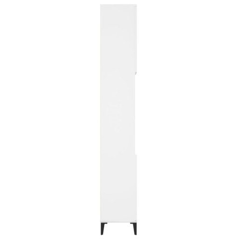 Szafka łazienkowa, biała, 30x30x190 cm, materiał drewnopochodny