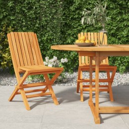 Składane krzesła ogrodowe, 2 szt., 47x47x89 cm, drewno tekowe