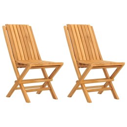 Składane krzesła ogrodowe, 2 szt., 47x47x89 cm, drewno tekowe