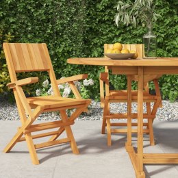 Składane krzesła ogrodowe, 2 szt., 55x61x90 cm, drewno tekowe