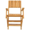 Składane krzesła ogrodowe, 2 szt., 55x61x90 cm, drewno tekowe
