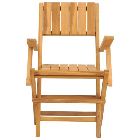 Składane krzesła ogrodowe, 2 szt., 55x61x90 cm, drewno tekowe