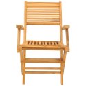 Składane krzesła ogrodowe, 2 szt., 55x62x90 cm, drewno tekowe