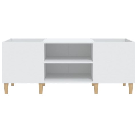 Szafka na płyty, biała, 121x38x48 cm, materiał drewnopochodny