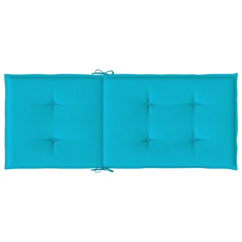 Poduszki na krzesła ogrodowe, 6 szt., turkusowe, tkanina