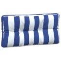 Poduszki na palety, 5 szt., biało-niebieskie paski, tkanina
