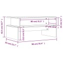 Stolik kawowy, biały, 90x55x42,5 cm, materiał drewnopochodny