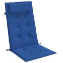 Poduszki na krzesła z wysokim oparciem, 6 szt, błękit królewski