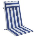 Poduszki na krzesła z wysokim oparciem, 6 szt., niebiesko-białe