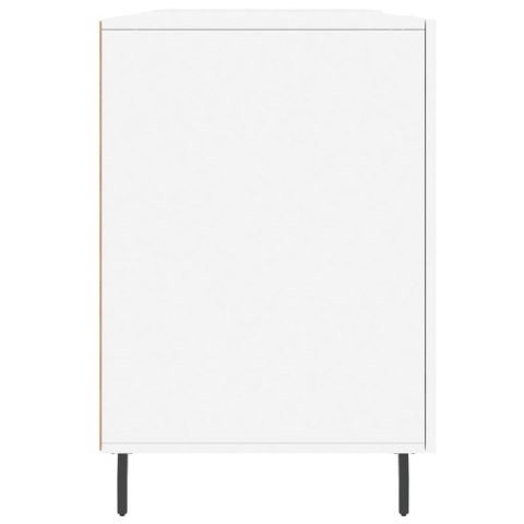 Biurko, białe, 140x50x75 cm, materiał drewnopochodny