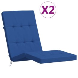 Poduszki na leżaki, 2 szt., błękit królewski, tkanina Oxford