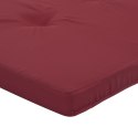 Poduszki na leżaki, 2 szt., winna czerwień, tkanina Oxford