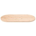 Blat stołu, 90x45x2,5 cm, lite drewno sosnowe, owalny
