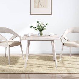 Blat stołu, biały, 80x80x2,5cm, lite drewno sosnowe, kwadratowy