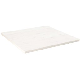 Blat stołu, biały, 90x90x2,5cm, lite drewno sosnowe, kwadratowy