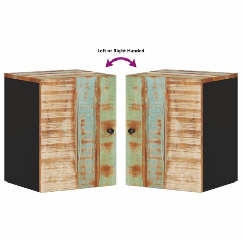 Szafka ścienna do łazienki, 38x33x48 cm, lite drewno z odzysku