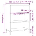Regał, biały, 69,5x32,5x90 cm, materiał drewnopochodny