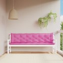 Poduszki na ławki ogrodowe, 2 szt., różowe, 200x50x7 cm