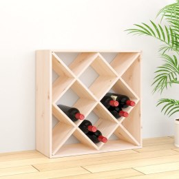 Szafka na wino, 62x25x62 cm, lite drewno sosnowe