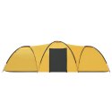 Namiot turystyczny typu igloo, 650x240x190 cm, 8-os., żółty