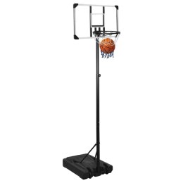 Stojak do koszykówki z przezroczystą tablicą, 235-305 cm