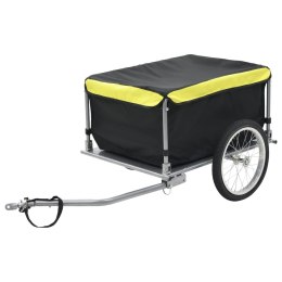 Przyczepa rowerowa, transportowa, 65 kg, czarno-żółta