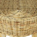 Ławka do przedpokoju, naturalny rattan, 110x35x45 cm