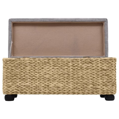 Zestaw 2 ławek z trawy morskiej, szary