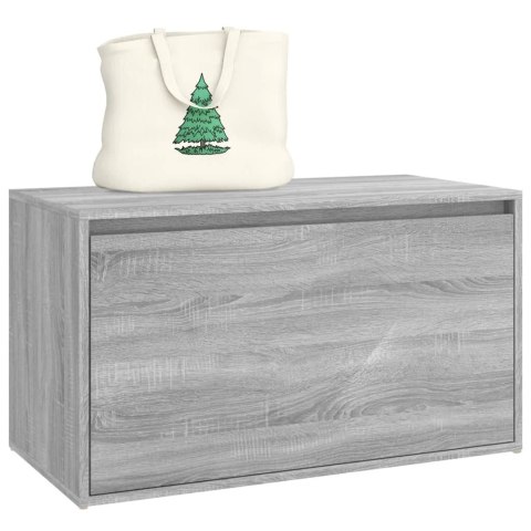 Ławka do przedpokoju, 80x40x45 cm, szary dąb sonoma