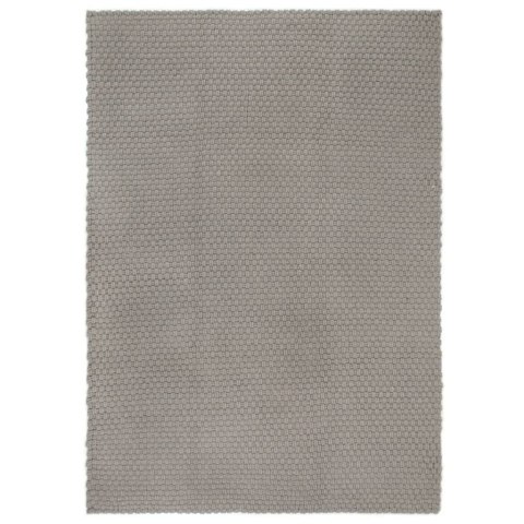 Dywan prostokątny, szary, 160x230 cm, bawełna