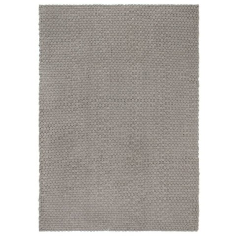 Dywan prostokątny, szary, 180x250 cm, bawełna