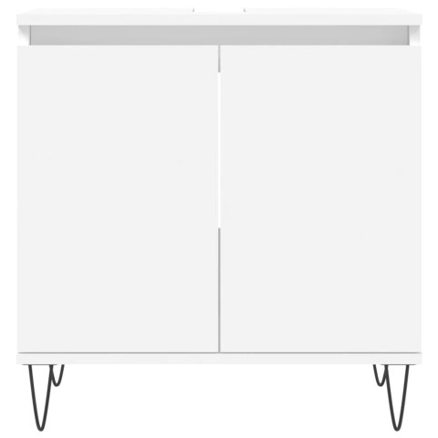 Szafka łazienkowa, biała, 58x33x60 cm, materiał drewnopochodny
