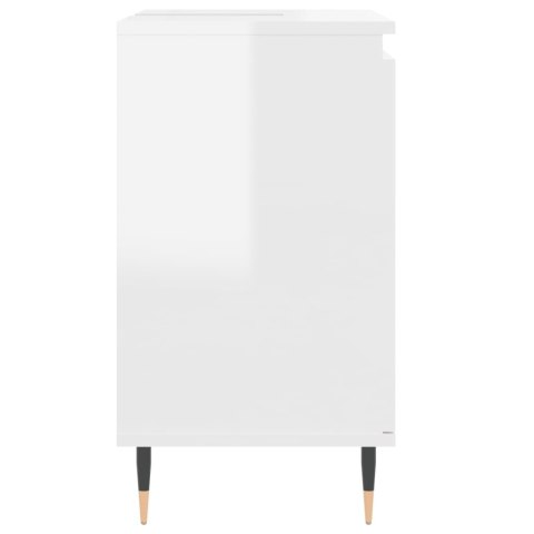 Szafka łazienkowa, biała, wysoki połysk, 58x33x60 cm