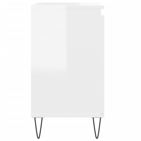 Szafka łazienkowa, biała, wysoki połysk, 58x33x60 cm