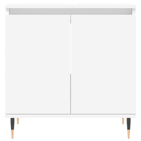 Szafka łazienkowa, biała, 58x33x60 cm, materiał drewnopochodny