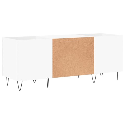 Szafka na płyty, biała, 121x38x48 cm, materiał drewnopochodny