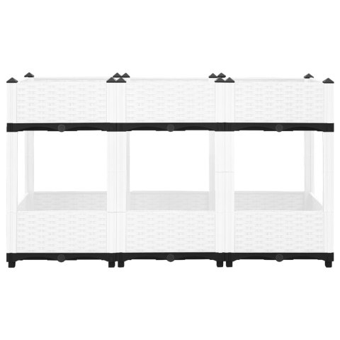 Donica do podwyższonej rabaty, 120x40x71 cm, polipropylen