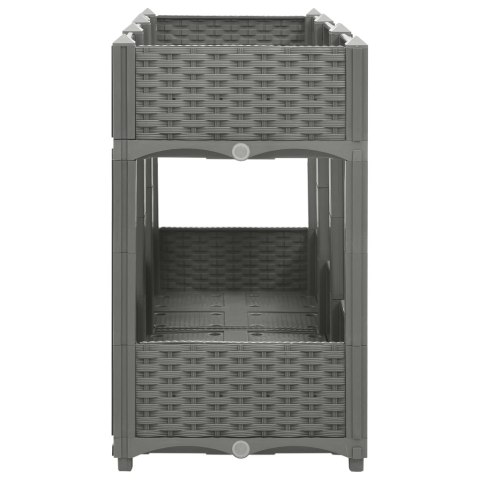 Donica do podwyższonej rabaty, 120x40x71 cm, polipropylen