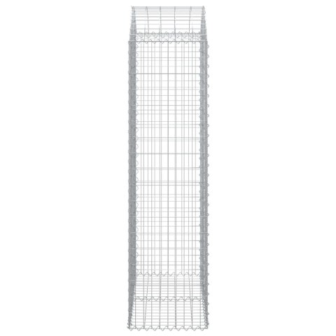 Łukowaty kosz gabionowy 100x50x180/200 cm, galwanizowane żelazo