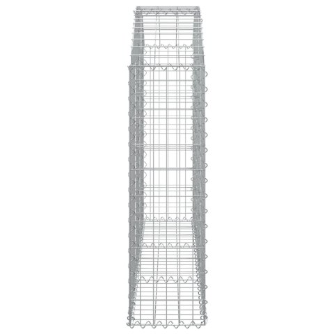 Łukowaty kosz gabionowy 150x30x100/120 cm, galwanizowane żelazo